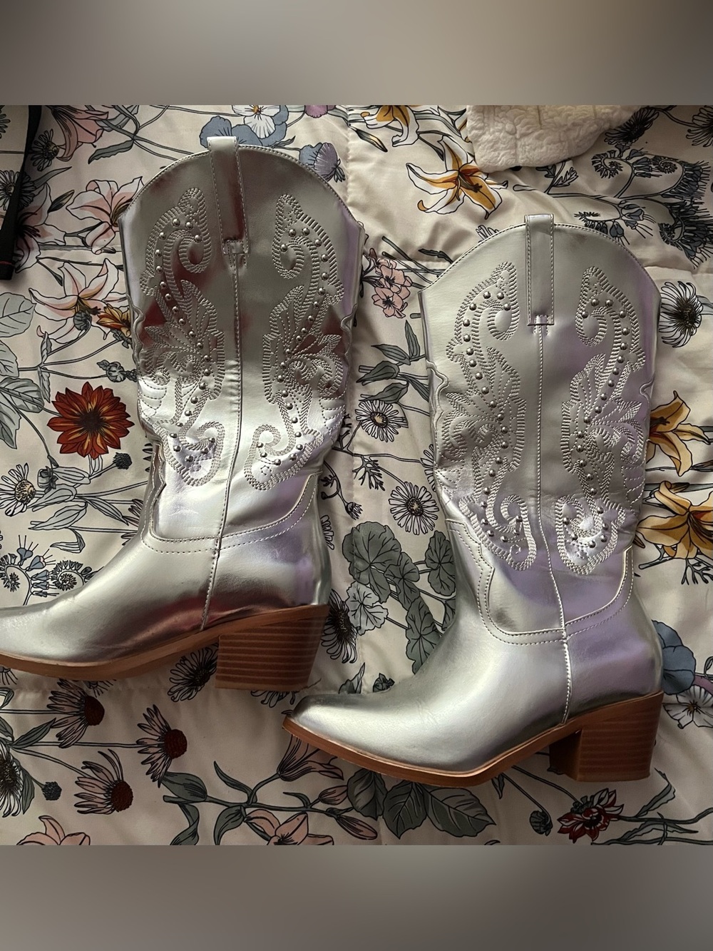 Metallic Cowboy Boots